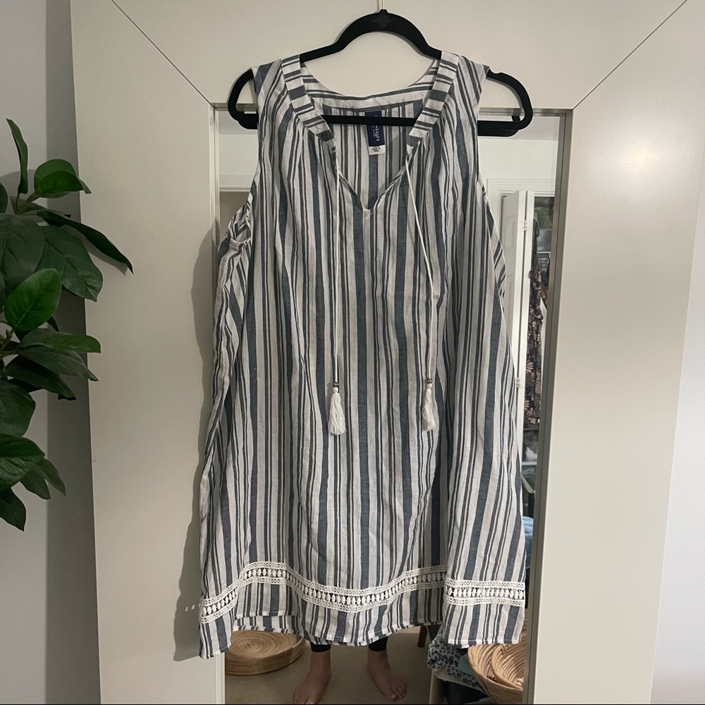 Swimsuits for All Striped Cover Up Dress